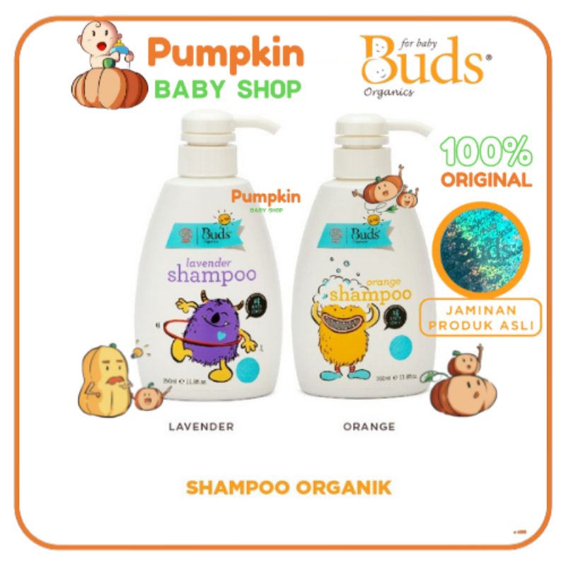 Buds Organics Lavender &amp; Orange Kids Shampoo 350ml