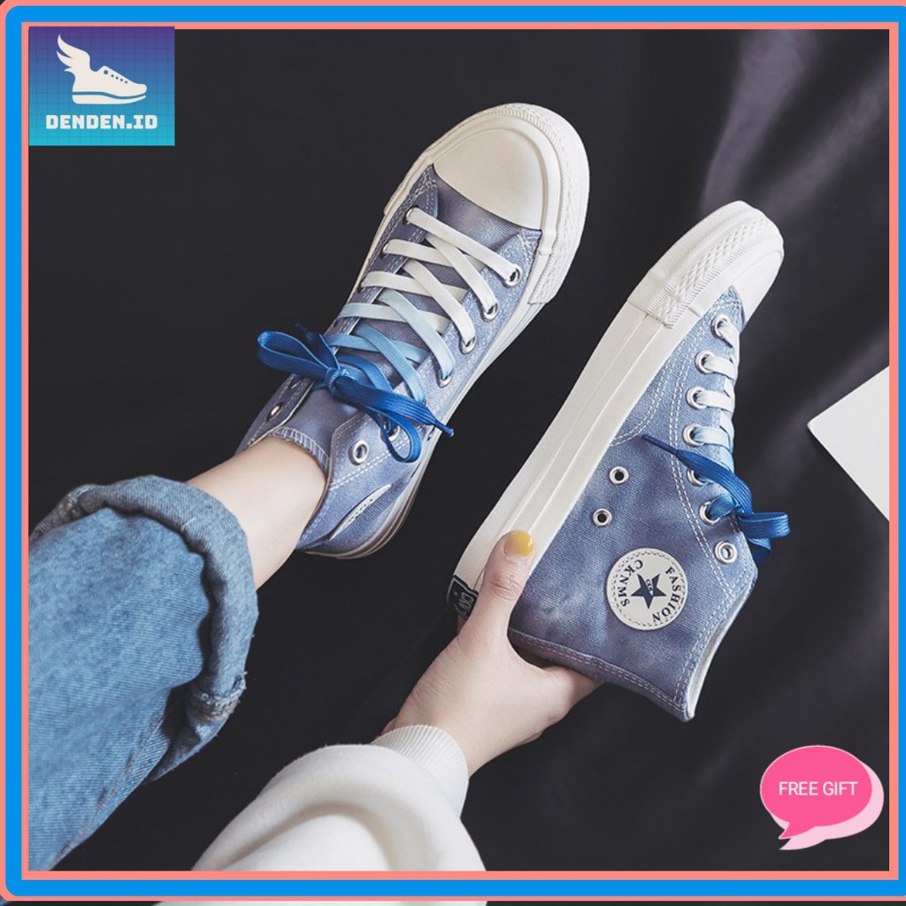 DENDEN.ID Sepatu Sneakers Wanita Fashion Korea DD1012