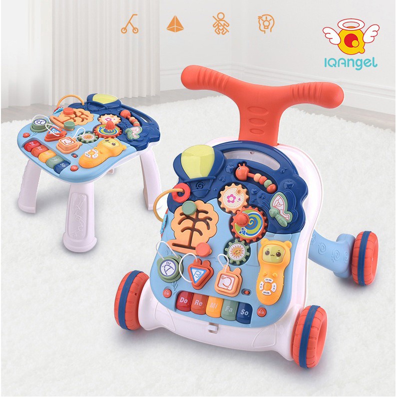 IQAngel X Babiesfirst Activity Musical Walker 3in1 / Mainan Dorongan Bayi (Tersedia Varian Warna)