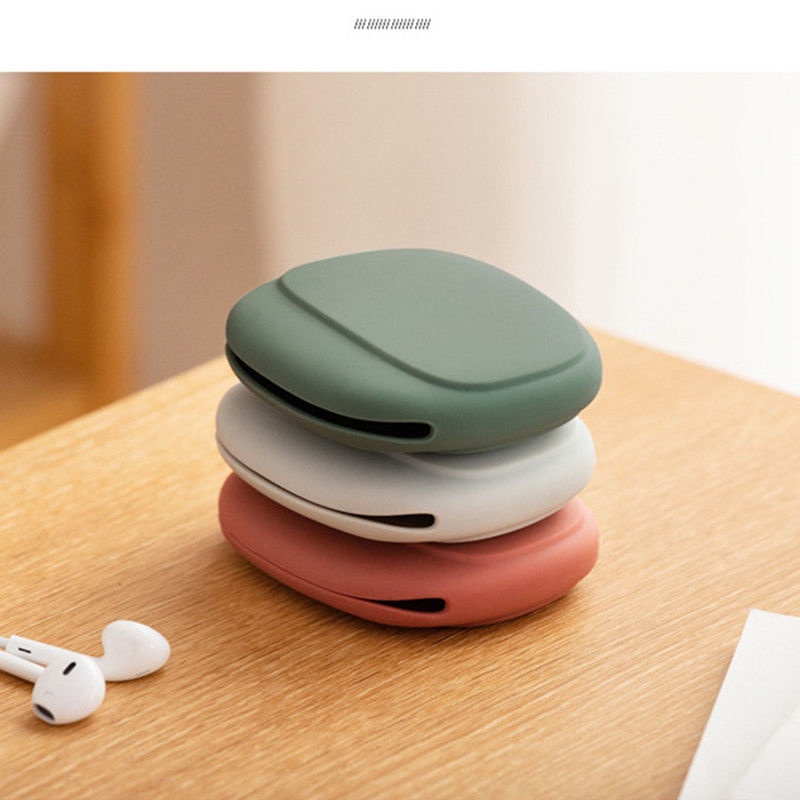 Tas Organizer Earphone / Headset Portable Bahan Silikon Mnhk