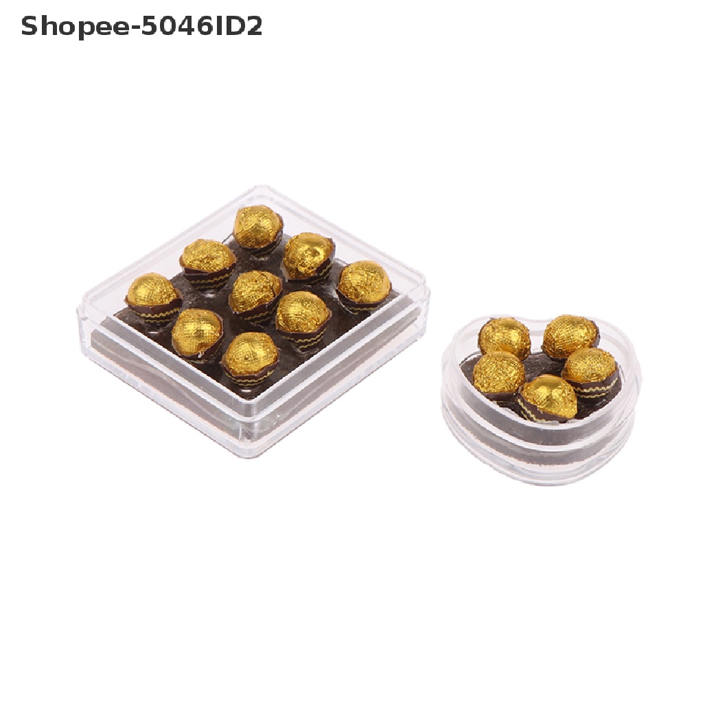 Shopee-5046id2 Mainan Miniatur Kotak Coklat Skala 1: 12 Untuk Aksesoris Dapur Rumah Boneka