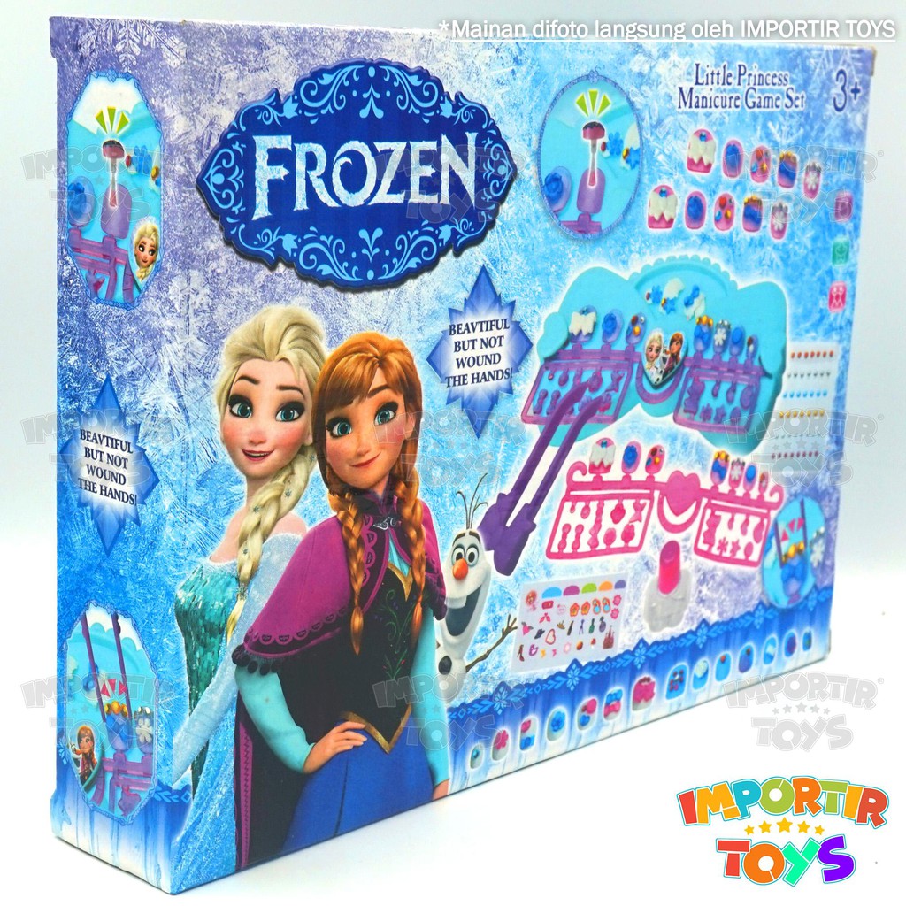 Nail Art Kutek Anak Hias Kuku FROZEN (KOMPLIT NAIL ART SET) - IMPORT