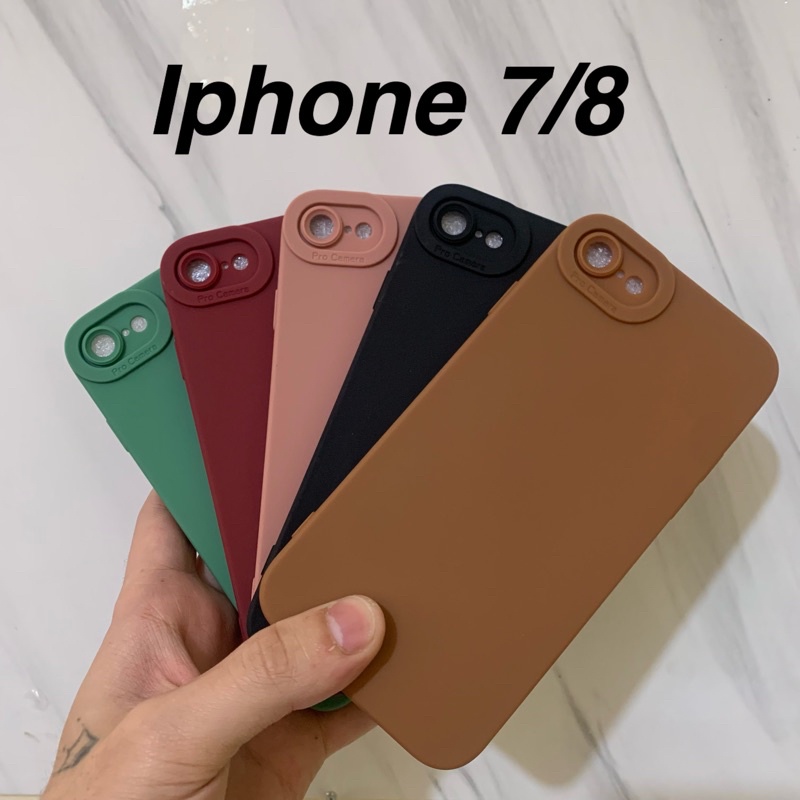 Pro Camera Soft Case Full Cover Matte Case Iphone 7 8 - UA