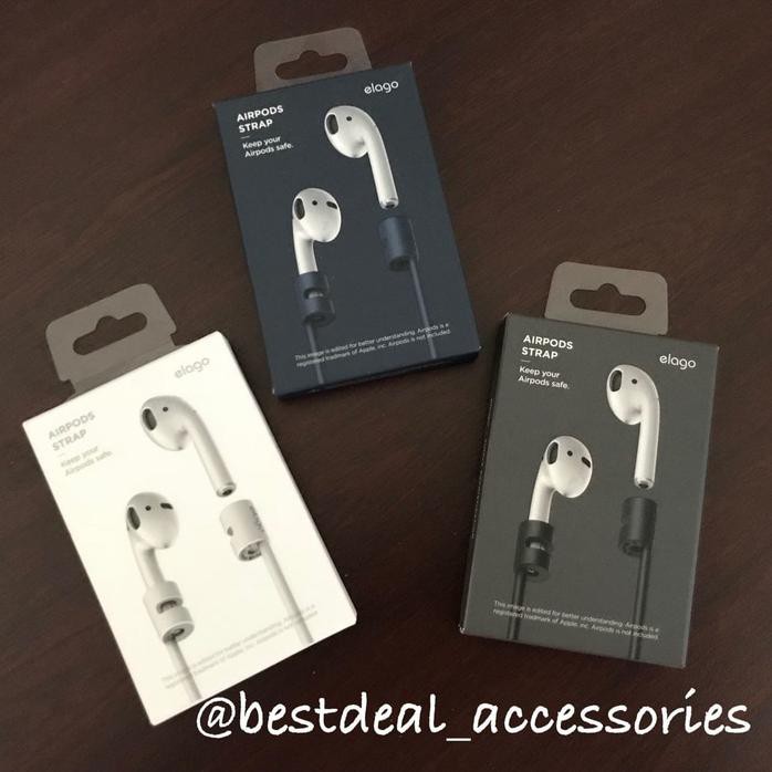 Elago Apple Airpods Strap - Kalung Airpod Original Promo Price - Hitam