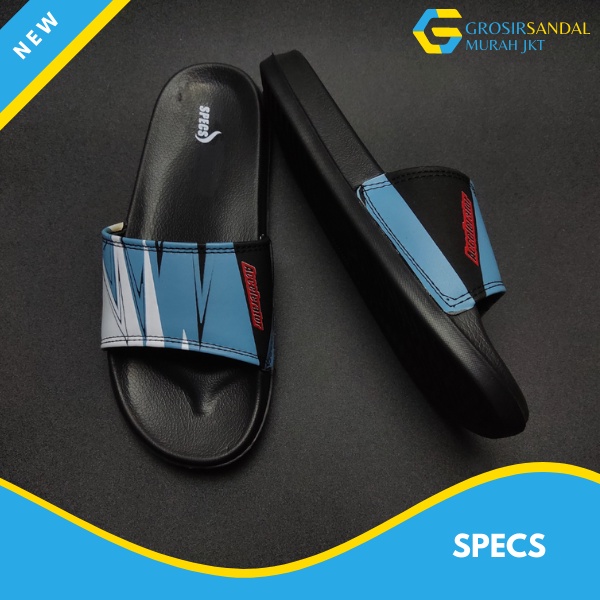 Sandal SLOP Specs Accelerator Lightspeed Original Slide Sendal Pria Slop Import sendal slop specs light speed 3 warna sandal fashion korea / sandal keren 4.4 [FREE ONGKIR] COD Sandal Kasual Classical slop karet original Sendal Slop Ori Sendal Distro-1