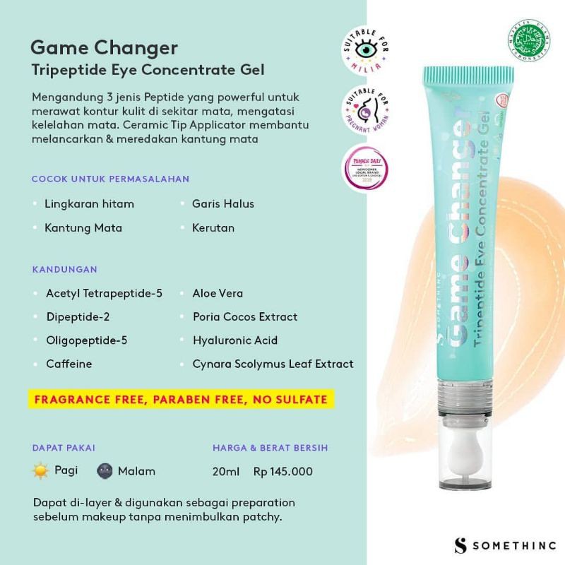 [FREE GIFT] Somethinc Game Changer tripeptide eye concentrate gel