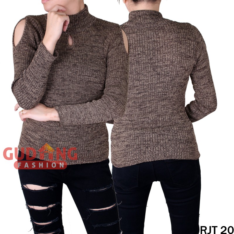 Sweater Casual Panjang Wanita RJT 20