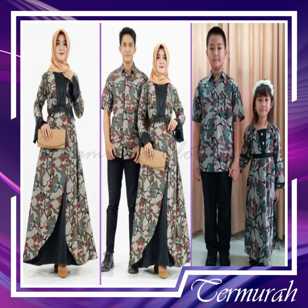 CAMISOLA SARIMBIT GAMIS RAHMA ABU  COUPLE KELUARGA SERAGAM GROSIR