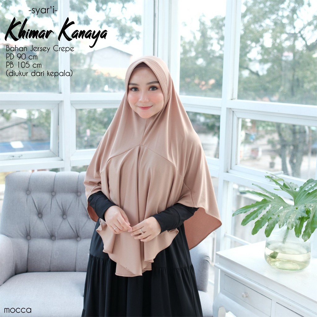 Khimar Dewasa Kanaya by Dianhijab.id - Bahan Jersey Crepe Premium Jilbab Instan Adem Nyaman Dipakai Bisa COD