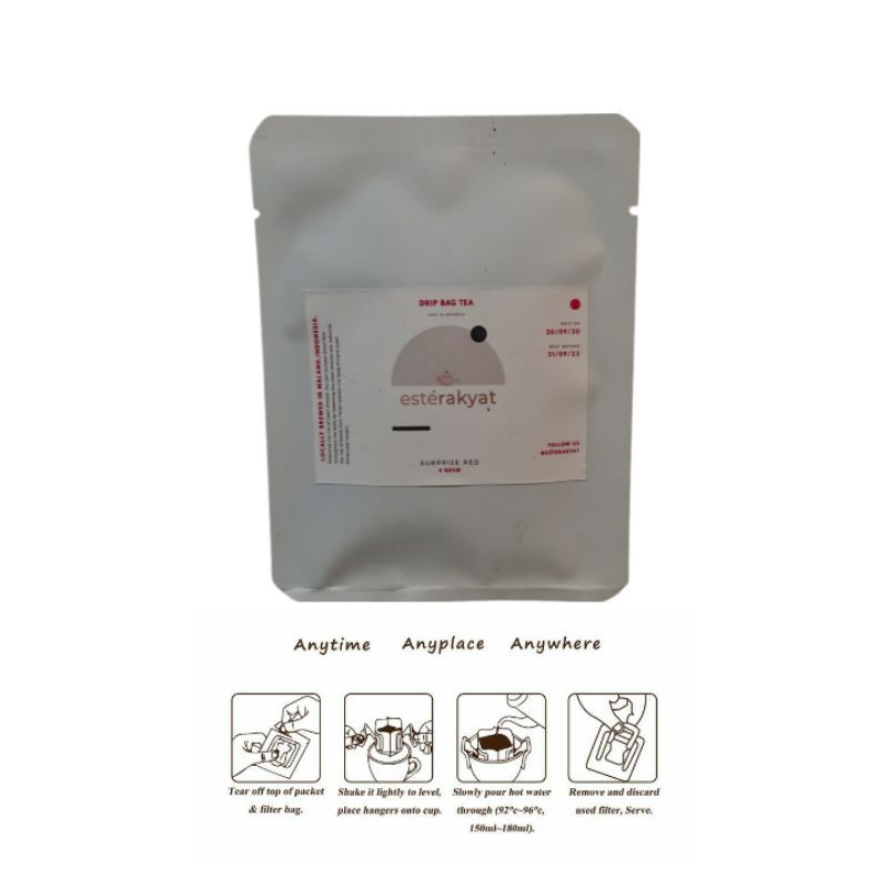 

Drip Bag surprise red tea este rakyat