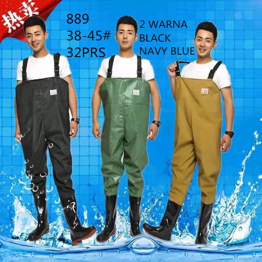  Baju kodok nelayan  anti air waders safety boots anti 