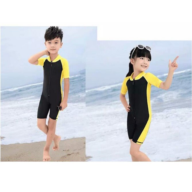 Baju Renang POLOS Anak-anak Pakaian Renang Swimsuit Swimwear