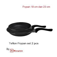 Teflon MASPION 2 PCS FryPan Set Non Stick Teplon Wajan Anti Lengket