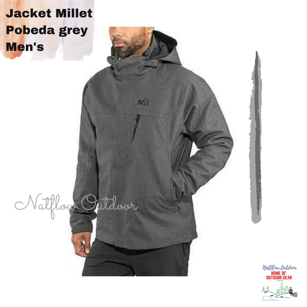Millet Jacket Pobeda Waterproof Gunung Original