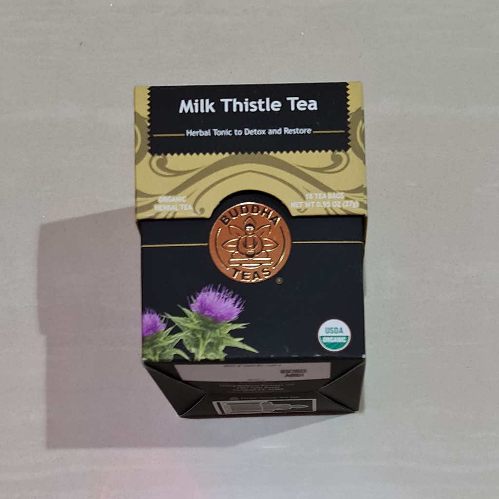 Buddha Teas Organic Milk Thistle Tea Herbal Tonic To Detox 18 x 1.5 Gram