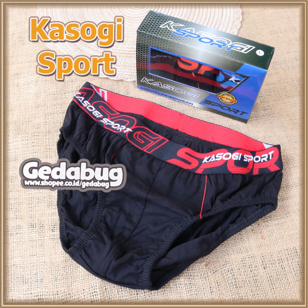 3 Pcs - Celana Dalam Kasogi SPORT Celana dalam Pria MURAH