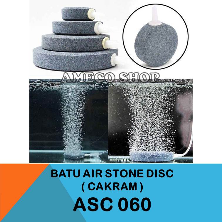 Batu Airstone Air Stone Aerator Buble Gelembung Disc Cakram ASC 060