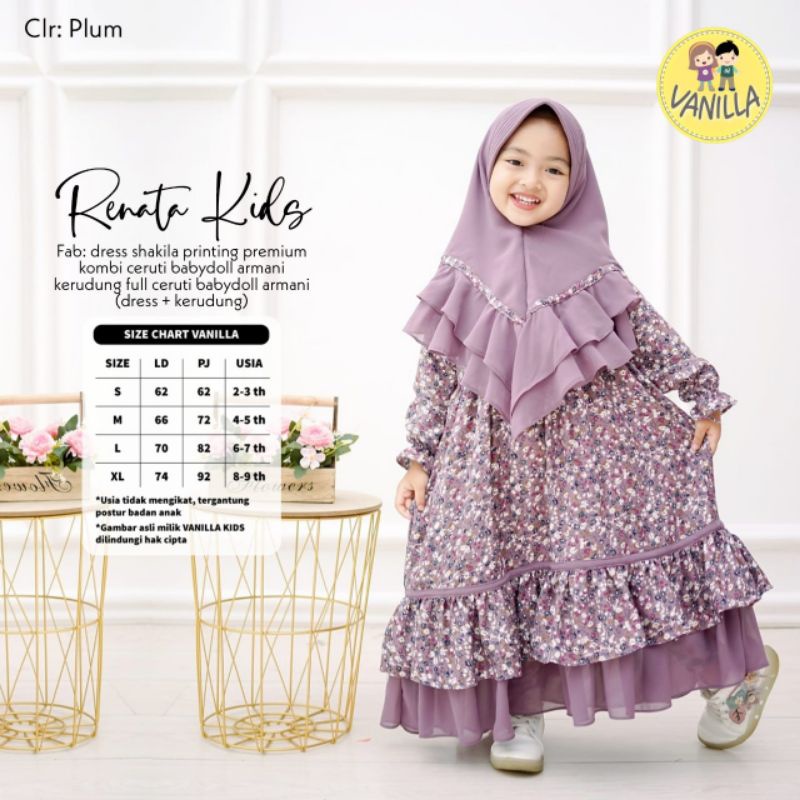 RENATA KIDS by vanilla/gamis anak