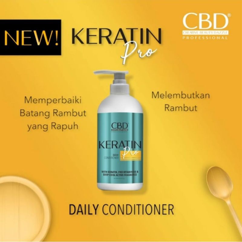 CBD Professional KERATIN PRO Daily CONDITIONER 1000mL &amp; 250mL - Kondisioner Keratin