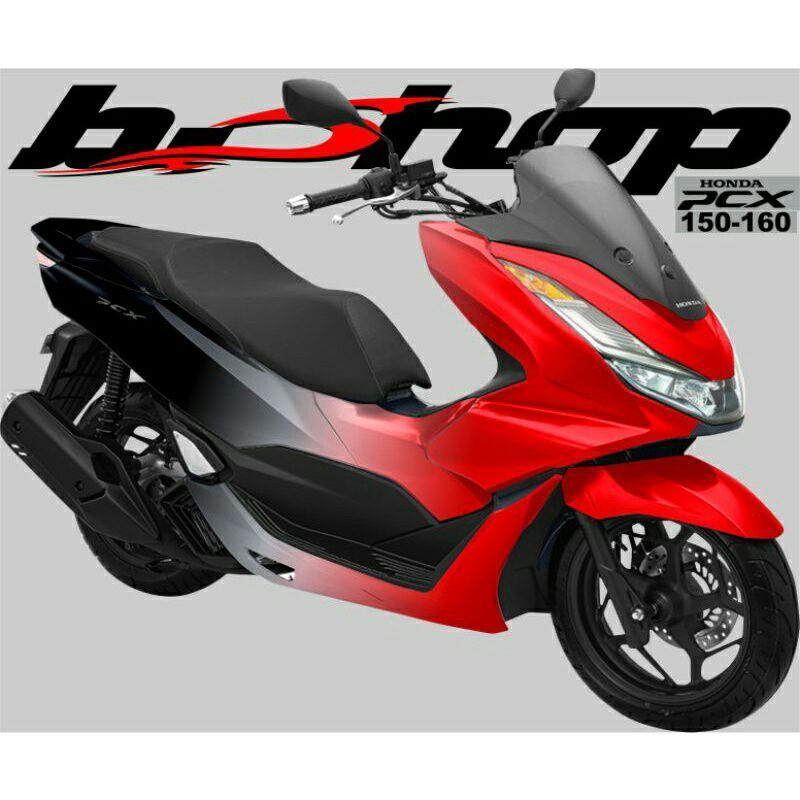 decal sticker full body pcx 160 black style variasi