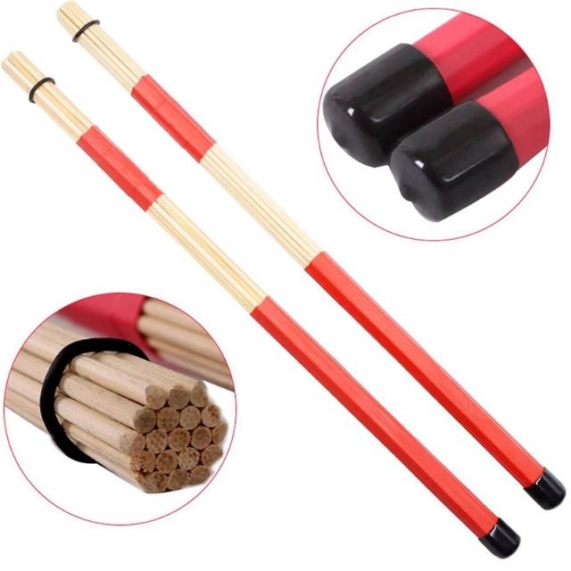 Stick Drum Stik Brush Rod Dowel Rute Lidi Bambu Bamboo Jazz Band