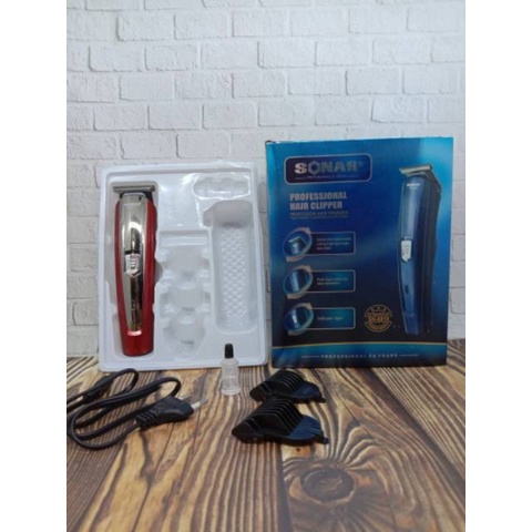 Promo Terbaru!!! Alat Cukur Rambur Professional Hair Clippers Sonar SN-6818/ Mesin cukur tanpa kabel mudah digunakan dan Berkualitas