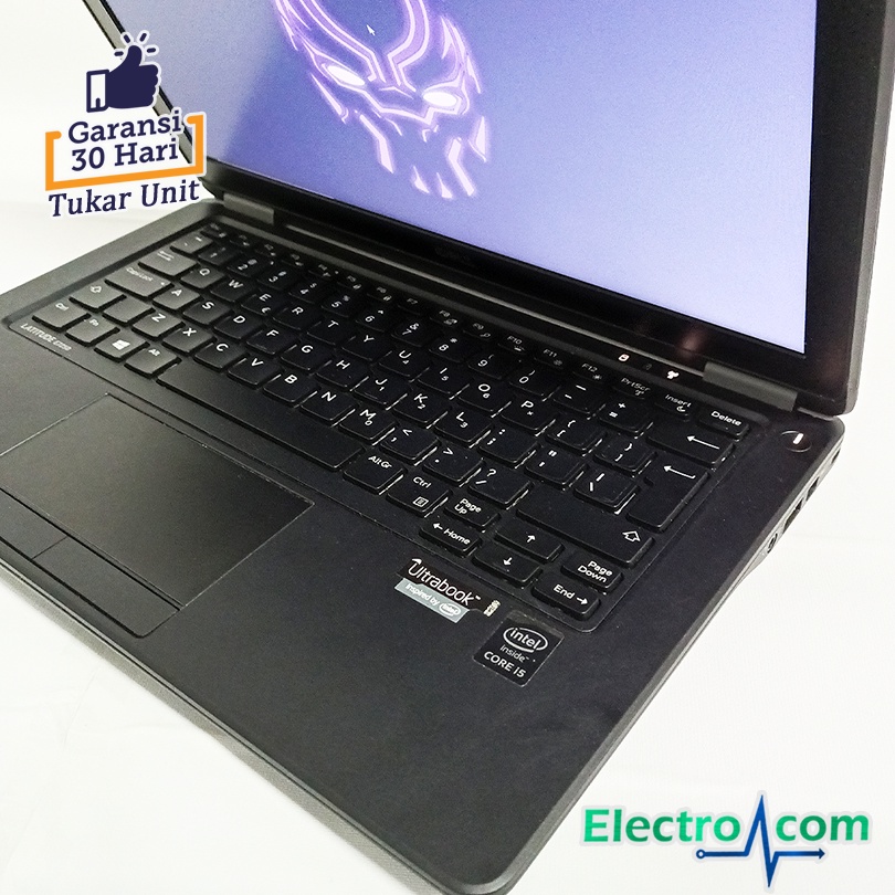 Laptop Dell Latitude E7250 i7 Gen5 RAM 8GB SSD 256GB 12,5INCH Mulus bergaransi