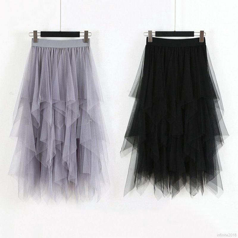 Rok Model High Waist A Line Asimetris Warna Polos Bahan Rok Model High Waist A Line Asimetris Warna Polos Bahan