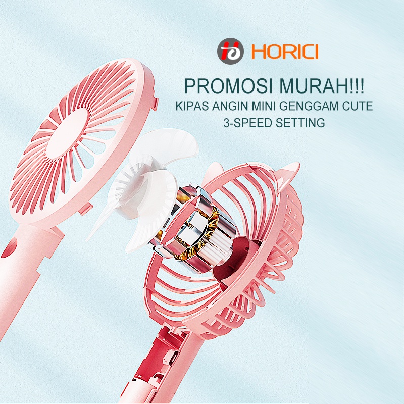 PROMOSI MURAH!!! KIPAS ANGIN MINI GENGGAM CUTE / KIPAS LIPAT PORTABLE / MINI FAN-4
