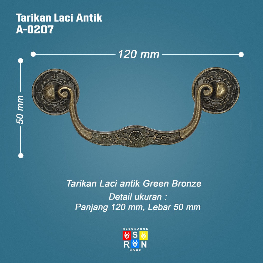 Tarikan Laci Antik Vintage A-0207 / Antique Drawer Handle Resonance Home