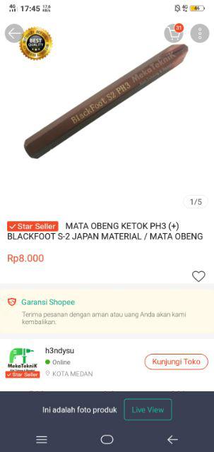 Mata Obeng Ketok Ph3 (+) Blackfoot S-2 Japan Material / Mata Obeng Impact