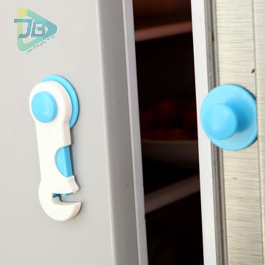 RT29 cantolan pengait Kunci Pengaman Laci Lemari Pintu safety lock import serbaguna JB5250