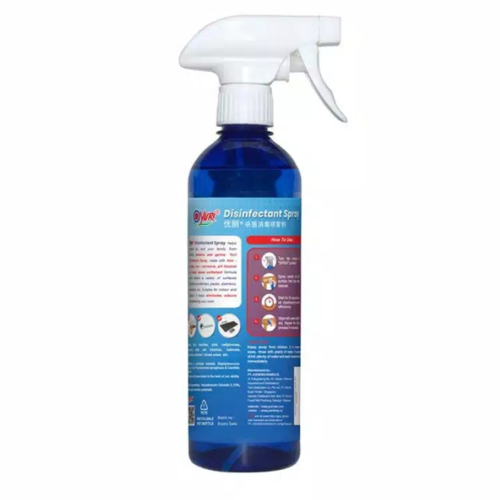 YURI DISINFECTANT FOOD CONTACT SAFE 500 ML DESINFEKTAN ANTI VIRUS