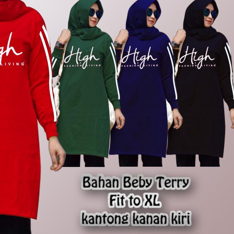 ➸ TUNIK WANITA / TUNIK WANITA DEWASA JUMBO / TUNIK WANITA TERBARU 2020 KEKINIAN MOTIF HIGH ➭