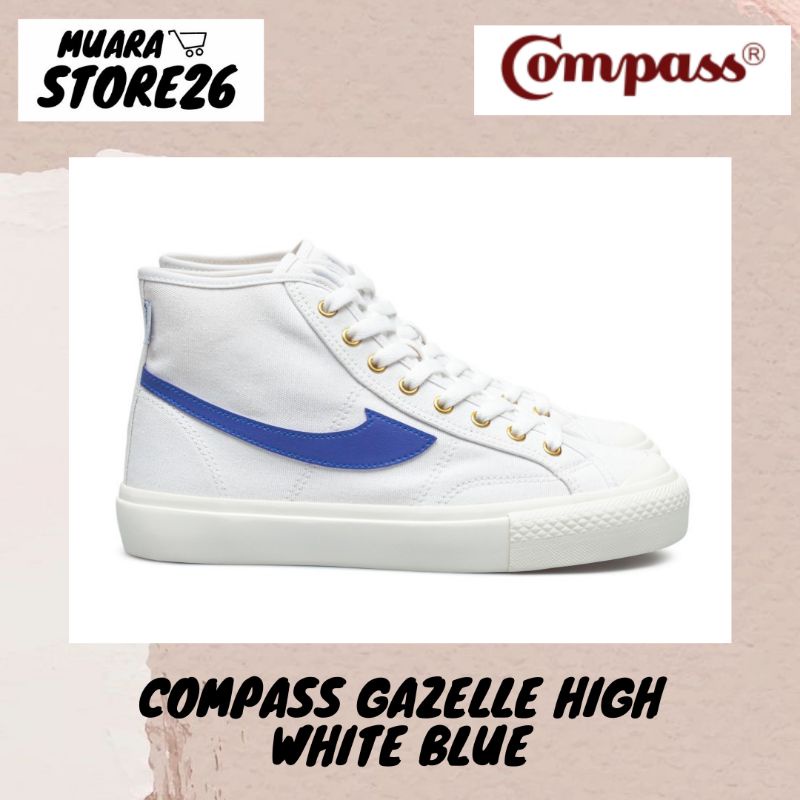 Compass Gazelle High White Blue