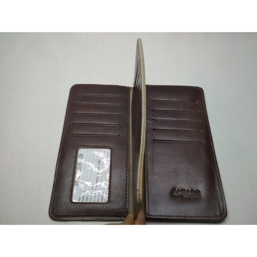 Dompet panjang kulit asli JATACC tipe D 3012 untuk pria trendy / Dompet Pria Kulit asli model Lipat panjang