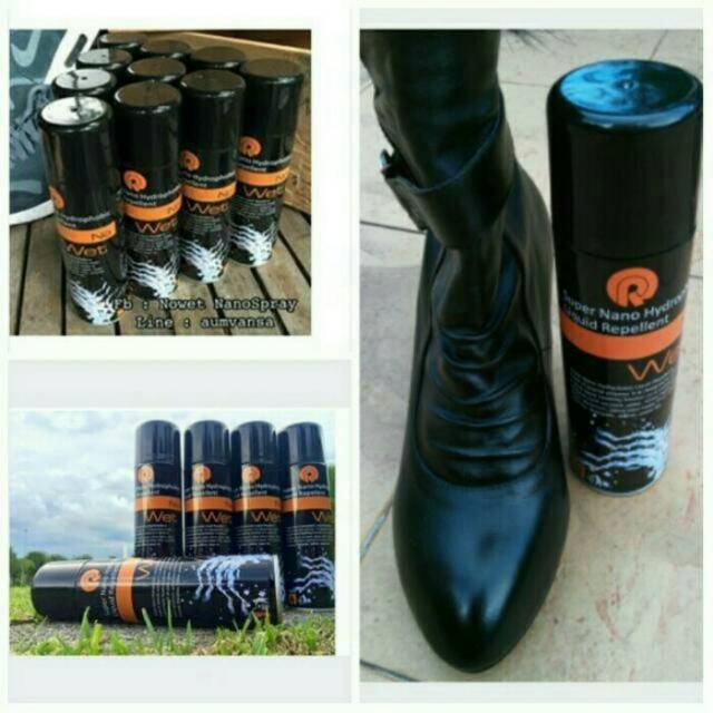 Formula Anti Air, NoWet Waterproof spray, Spray Anti Air untuk sepatu, mobil, motor, sofa, tas, baju