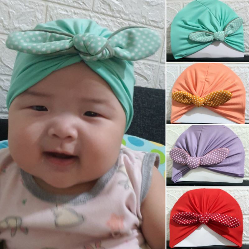 TURBAN ciput BANDANA bando AKSESORIS RAMBUT kerudung JILBAB anak bayi balita newborn