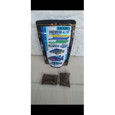 Akari premium blue pakan ikan Channa louhan 10gram