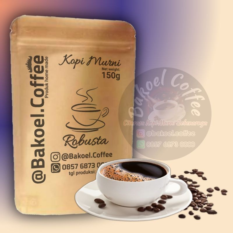 

kopi robusta bubuk murni 150 gram