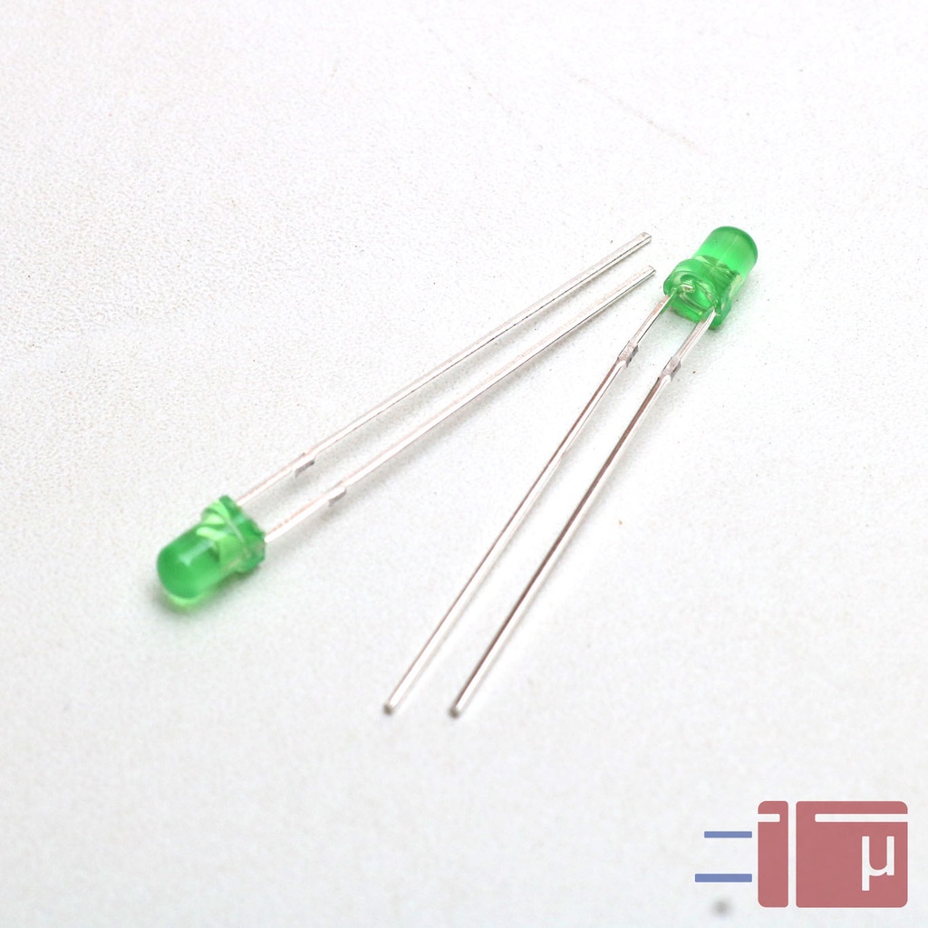 x10 Led 3mm Hijau Diffused Untuk Indikator