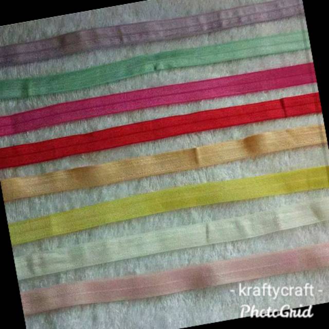 Foe karet elastis nylon bandana bayi bando babyheadband headband 1 ROLL isi 15 yard