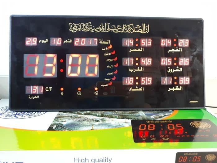 PROMO COD Jam Dinding Digital Led Adzan 4622Y- Jam Masjid Jadwal Sholat BEST PRODUCT