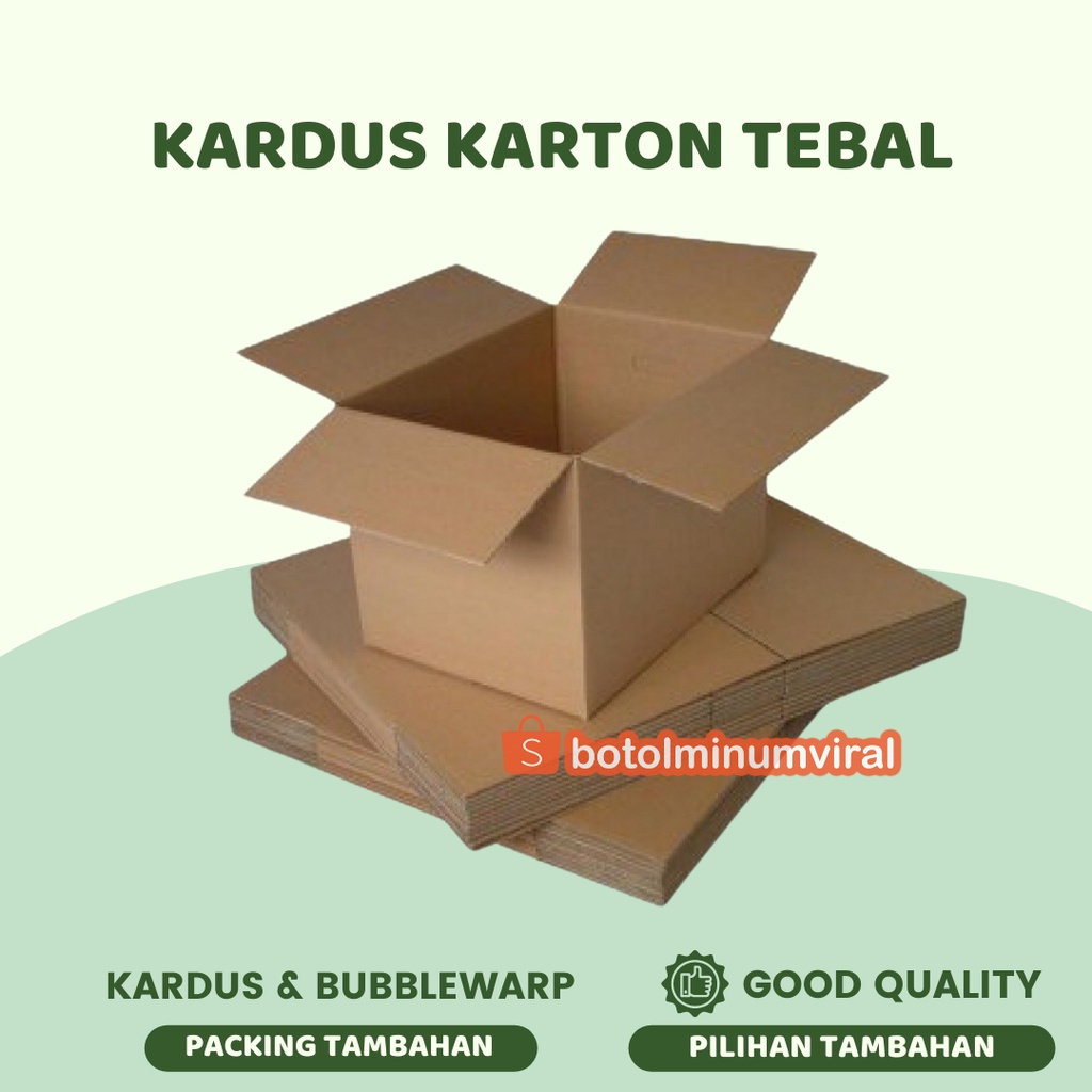 Bubble wrap kardus karton pembungkus packing tambahan extra aman