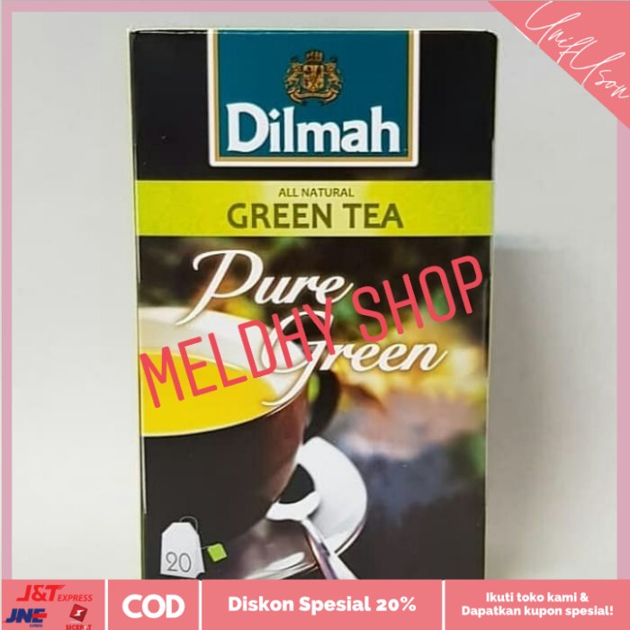 

⭐COD⭐ DILMAH All Natural GREEN TEA,PURE GREEN 30gr (20pcs)