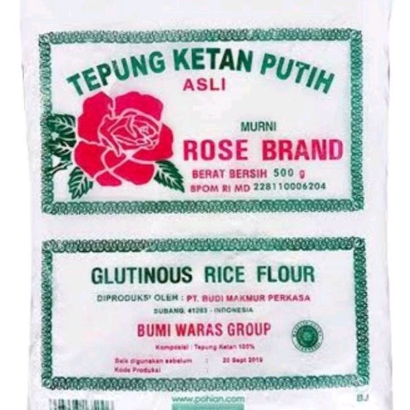 

Tepung ketan putih rosebrand 500 gram