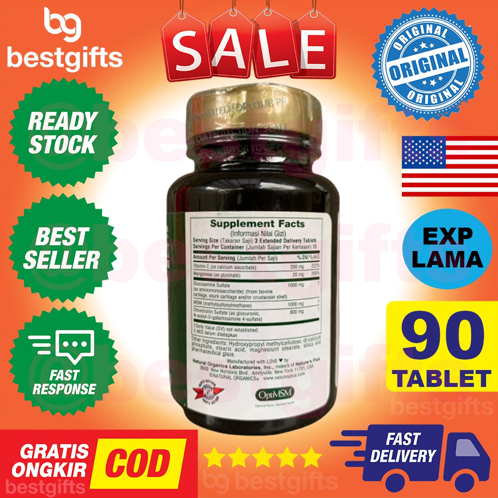 NATURE'S NATURES NATURE PLUS GLUCOSAMINE CHONDROITIN MSM ULTRA RX JOINT 90 TABLET