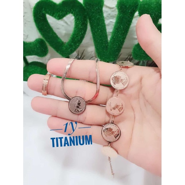 set koin titanium permata crystal zircon