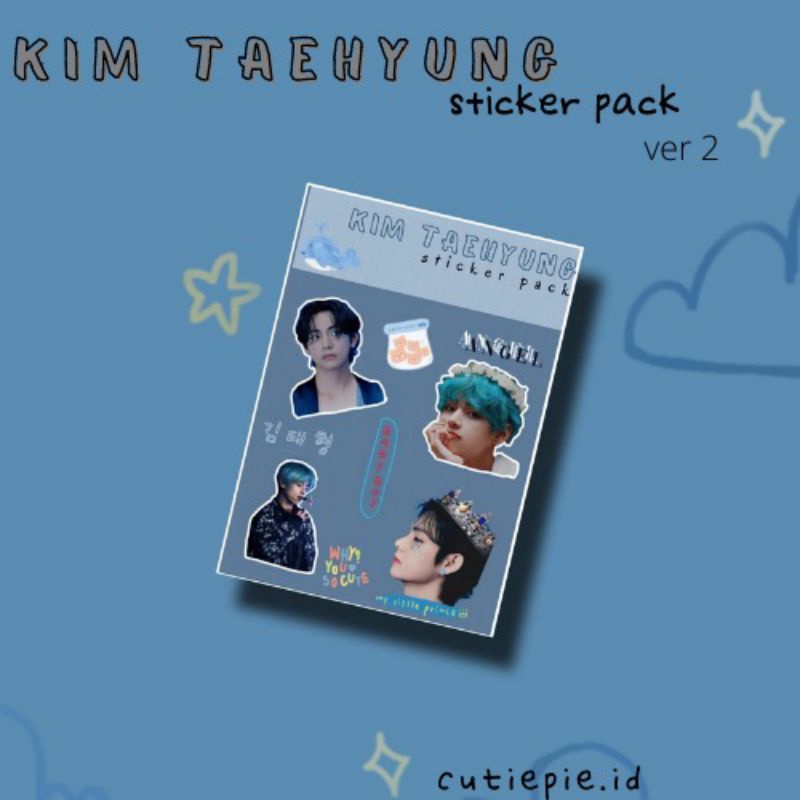 

[ready stock] DECO STICKER KIM TAEHYUNG VER 2 STIKER VINLY STICKER DEKORASI DAILY JOURNAL STIKER FANMADE