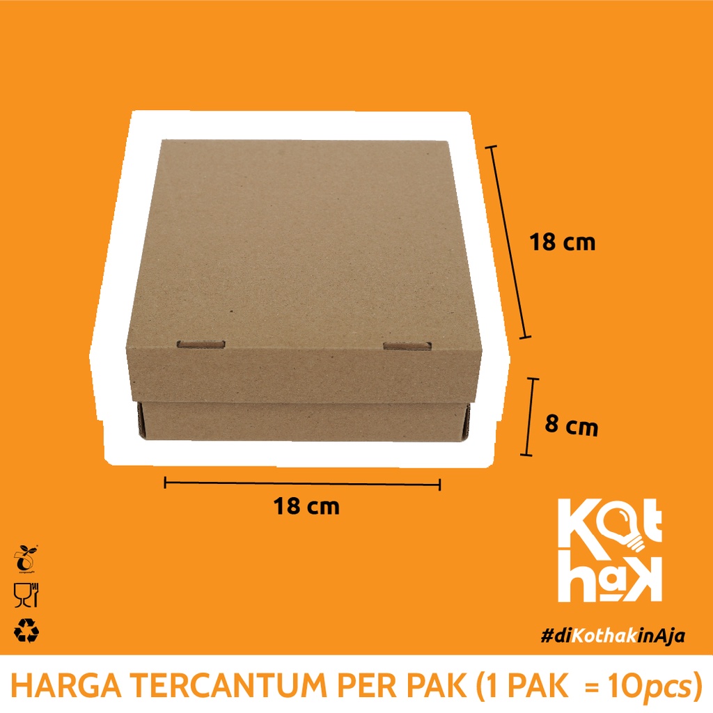 

Corrugated Cake Box 18 x 18 x 8 Bahan kardus ukuran besar